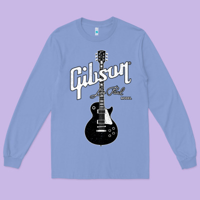 Les Paul Classic Guitar Classic Long Sleeve Tee Designed By Artchic