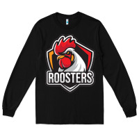 Black rooster art Long Sleeve Tee - ArtChic
