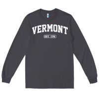 Smoke vermont vintage state athletic style pullover hoodie Long Sleeve Tee - ArtChic