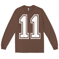 Chestnut number 11 shirt sports player number back of shirt Long Sleeve Tee - ArtChic