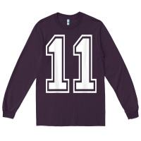 Plum number 11 shirt sports player number back of shirt Long Sleeve Tee - ArtChic