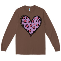 Chestnut Glitter Purple Leopard Heart Long Sleeve Tee - Jasminsmagicworld