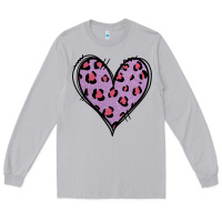 Moon Dust Glitter Purple Leopard Heart Long Sleeve Tee - Jasminsmagicworld