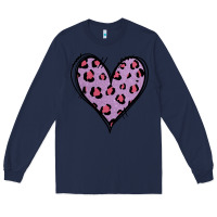 Navy Glitter Purple Leopard Heart Long Sleeve Tee - Jasminsmagicworld