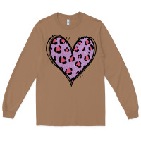 Toasted Coconut Glitter Purple Leopard Heart Long Sleeve Tee - Jasminsmagicworld