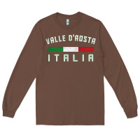 Valle D'aosta Italia Italy Region Typography Design Long Sleeve Tee | Teevron