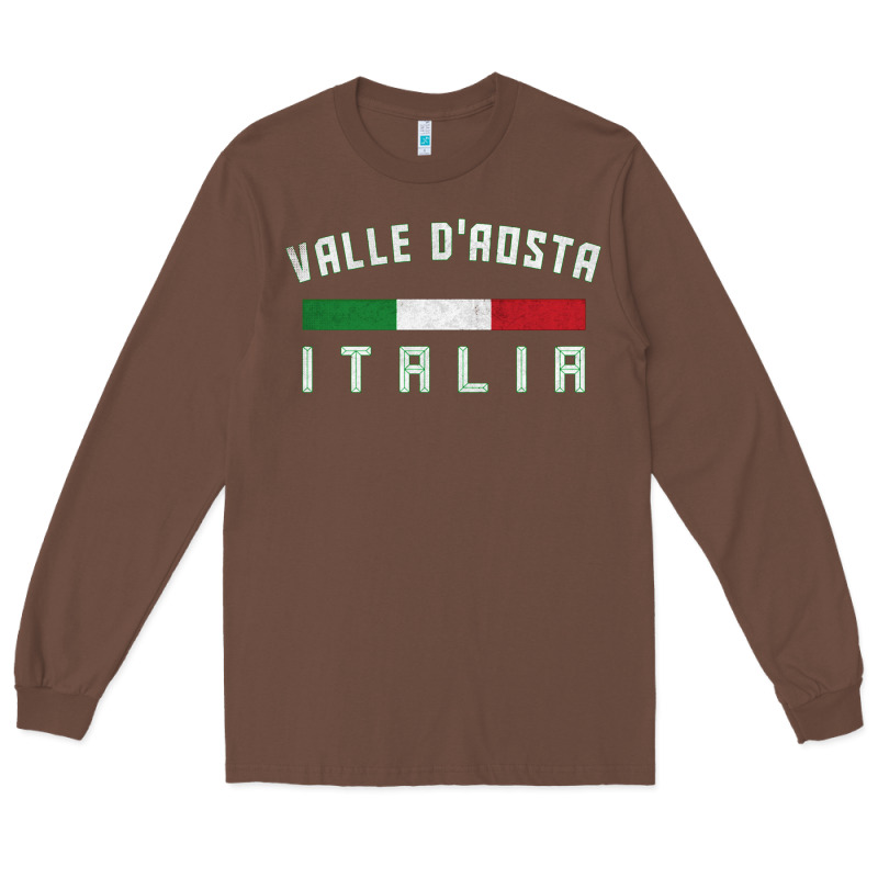 Valle D'aosta Italia Italy Region Typography Design Long Sleeve Tee by ArtChic | Teevron