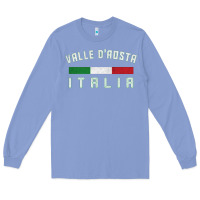 Colony Blue valle d'aosta italia italy region typography design Long Sleeve Tee - ArtChic