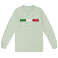 Matcha valle d'aosta italia italy region typography design Long Sleeve Tee - ArtChic