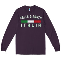Plum valle d'aosta italia italy region typography design Long Sleeve Tee - ArtChic