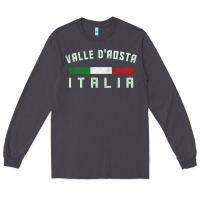 Smoke valle d'aosta italia italy region typography design Long Sleeve Tee - ArtChic