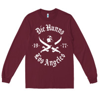 Burgundy die' hunns Long Sleeve Tee - ArtChic