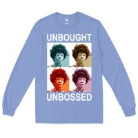 Colony Blue unbought unbossed shirley chisholm retro vintage gift long sleeve t sh Long Sleeve Tee - ArtChic