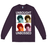 Plum unbought unbossed shirley chisholm retro vintage gift long sleeve t sh Long Sleeve Tee - ArtChic