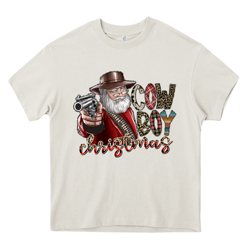 Cowboy Christmas Heavy Core Tee by SublimationCraftShop | Teevron