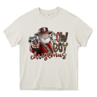 Cream cowboy christmas Heavy Core Tee - SublimationCraftShop