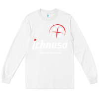 White ichnusa Long Sleeve Tee - ArtChic