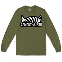 Army Green SAMANTHA FISH MUSIC ARTWORK Essential Long Sleeve Tee - ArtChic