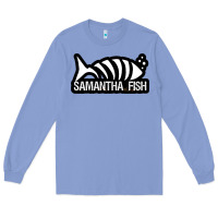 Colony Blue SAMANTHA FISH MUSIC ARTWORK Essential Long Sleeve Tee - ArtChic