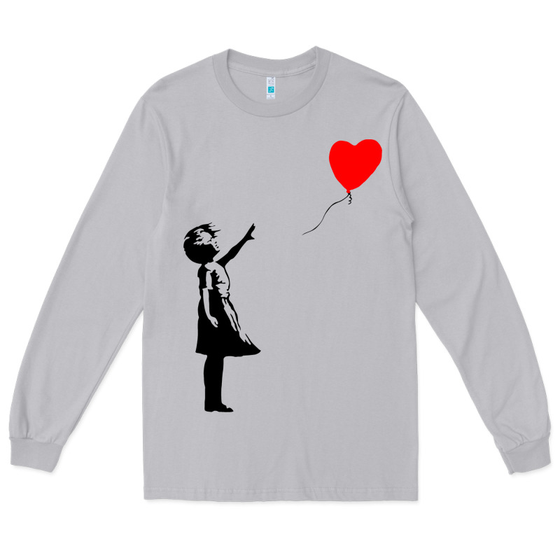 Banksy Girl With Balloon Long Sleeve Tee by ArtChic | Teevron