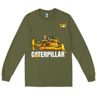 Army Green bulldozercat 1 Long Sleeve Tee - ArtChic