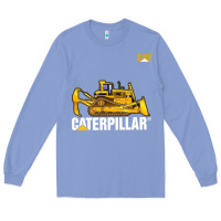 Colony Blue bulldozercat 1 Long Sleeve Tee - ArtChic