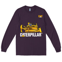 Plum bulldozercat 1 Long Sleeve Tee - ArtChic