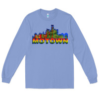 Colony Blue MOTOWN Long Sleeve Tee - ArtChic