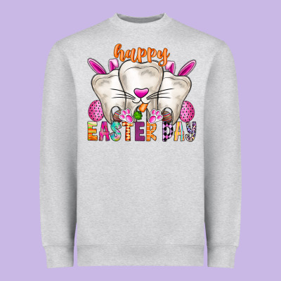 Happy Easter Heavyweight Sweatshirt Designed By Cowhidedigitalart