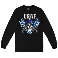 Black US Air Force Security Forces Long Sleeve Tee - ArtChic