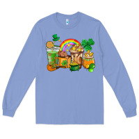 Colony Blue St. Patricks coffee cups Long Sleeve Tee - HowdyJamesFarm