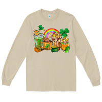 Mushroom St. Patricks coffee cups Long Sleeve Tee - HowdyJamesFarm