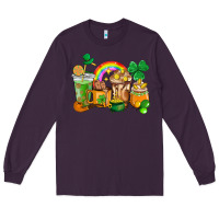 Plum St. Patricks coffee cups Long Sleeve Tee - HowdyJamesFarm