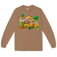 Toasted Coconut St. Patricks coffee cups Long Sleeve Tee - HowdyJamesFarm