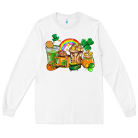 White St. Patricks coffee cups Long Sleeve Tee - HowdyJamesFarm