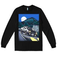 Black initial d poster hipster Long Sleeve Tee - ArtChic
