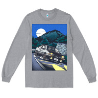 Heather Grey initial d poster hipster Long Sleeve Tee - ArtChic