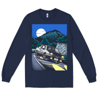 Navy initial d poster hipster Long Sleeve Tee - ArtChic