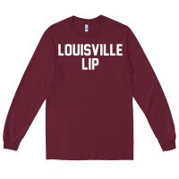 Burgundy louisville lip Long Sleeve Tee - ArtChic