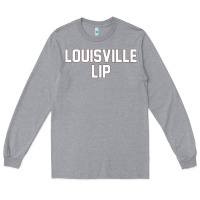 Heather Grey louisville lip Long Sleeve Tee - ArtChic