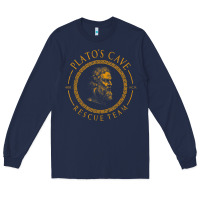 Navy platos cave rescue team ancient greek philosophy p Long Sleeve Tee - ArtChic