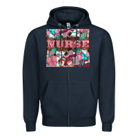 Navy Nurse Zipper Hoodie - LillyAllenDesigns