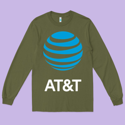 At&t Long Sleeve Tee Designed By Artchic