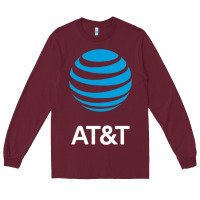 Burgundy At&t Long Sleeve Tee - ArtChic