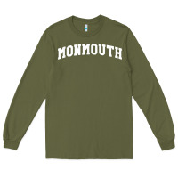 Army Green Monmouth Arch Retro University Style Long Sleeve Tee - ArtChic