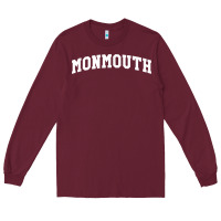 Burgundy Monmouth Arch Retro University Style Long Sleeve Tee - ArtChic