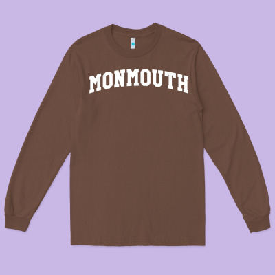 Monmouth Arch Retro University Style Long Sleeve Tee Designed By Artchic