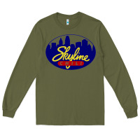 Army Green skyline chili Long Sleeve Tee - ArtChic