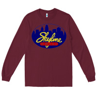 Burgundy skyline chili Long Sleeve Tee - ArtChic
