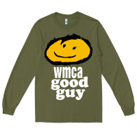 Army Green wmca good guy Long Sleeve Tee - ArtChic